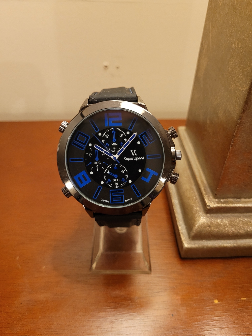 Brand New Blue and Black V6 Super Speed Men’s Watch